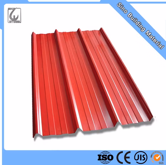 Lámina de acero galvanizada corrugada prepintada con película de PVC de 0,14 mm de grado Dx51d