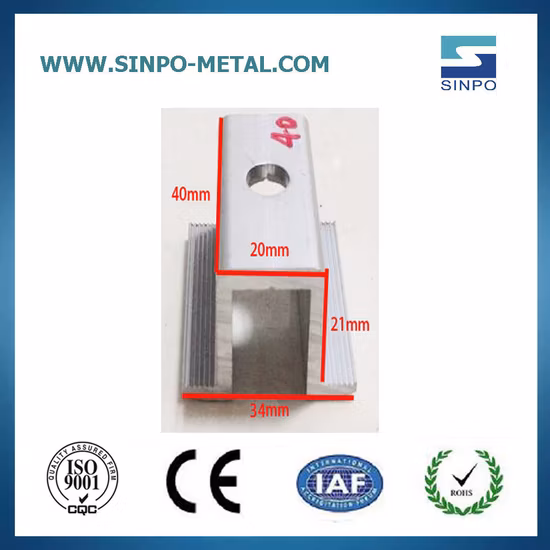 OEM Solar Panel Bracket MID and End Clamp for Solar Mounting System