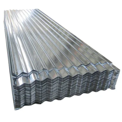 Hoja para techos Gi Material de construcción Película de PVC Revestimiento de zinc de acero galvanizado Hoja de acero corrugado para techos